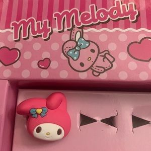 My melody ring darker pink adjustable ring